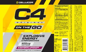 Cellucor C4 Original On The Go Strawberry Lemonade - supplement