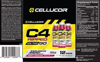 Cellucor C4 Ripped On The Go Berry Lemonade - 