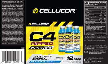 Cellucor C4 Ripped On The Go Icy Blue Razz - 