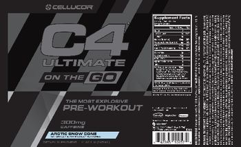 Cellucor C4 Ultimate On The Go Arctic Snow Cone - supplement