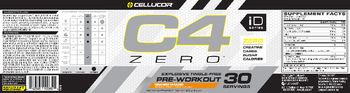 Cellucor C4 Zero Orange Mango - supplement