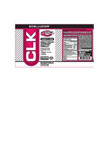 Cellucor CLK Raspberry Flavored Softgels - supplement