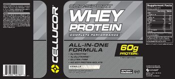 Cellucor COR-Sport Whey Protein Complete Performance Vanilla - supplement