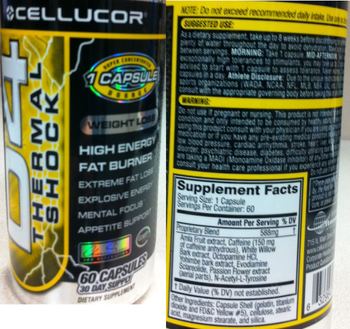 Cellucor D4 Thermal Shock - supplement