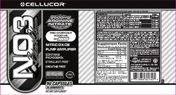 Cellucor NO3 Black Chrome - supplement