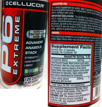 Cellucor P6 Extreme - supplement