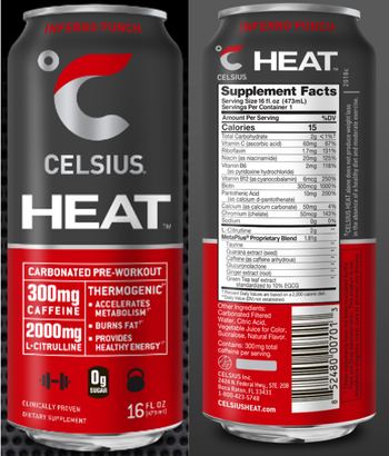 Celsius Celsius Heat Inferno Punch - supplement