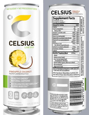 Celsius Celsius Pineapple Coconut - supplement