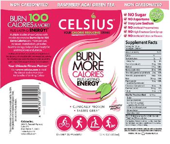 Celsius Celsius Raspberry Acai Green Tea - supplement