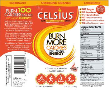 Celsius Celsius Sparkling Orange - supplement