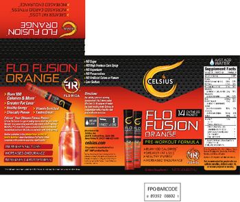Celsius Flo Fusion Orange - 