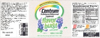 Centrum Centrum Flavor Burst Wild Grape - multivitamin multimineral supplement