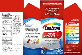 Centrum Centrum Multi + Omega-3 Men 50+ - multivitamin multimineralomega3 supplement