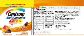 Centrum Centrum MultiGummies Adults Assorted Natural Fruit Flavors - multivitamin multimineral supplement
