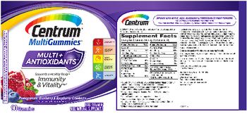 Centrum Centrum MultiGummies Multi + Antioxidants - multivitamin multimineral supplement