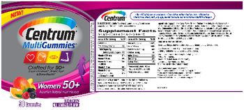 Centrum Centrum MultiGummies Women 50+ Assorted Natural Fruit Flavors - multivitamin multimineral supplement