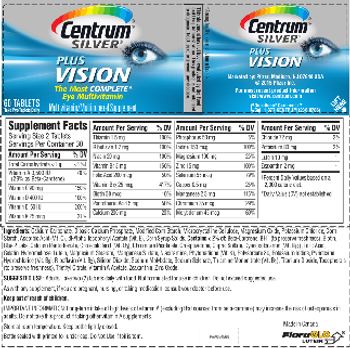 Centrum Centrum Silver Plus Vision - multivitamin multimineral supplement