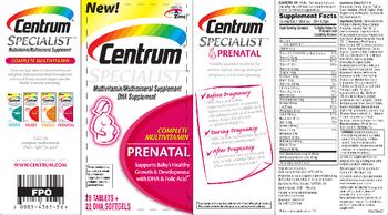 Centrum Centrum Specialist Prenatal - multivitamin multimineral supplement