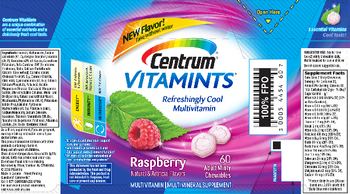 Centrum Centrum VitaMints Raspberry - multivitamin multimineral supplement