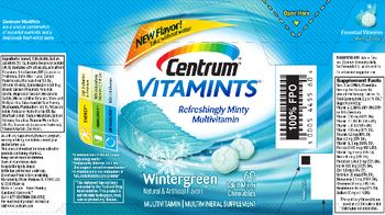 Centrum Centrum VitaMints Wintergreen - multivitamin multimineral supplement