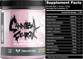 Chaos And Pain Cannibal Ferox Carny Candy - supplement