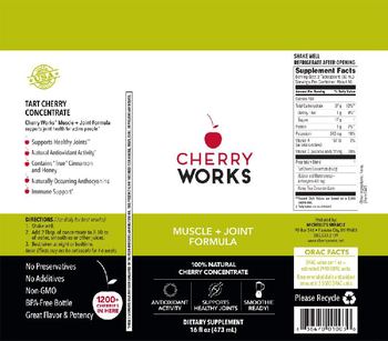 Cherry Works Muscle + Joint Formula - supplement