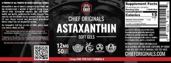 Chief Originals Astaxanthin Soft Gels 12mg - supplement