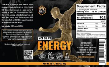 Chief Originals MCT Oil C8 Energy - supplement