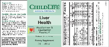 ChildLife Clinicals Clinical Formulas Liver Health Natural Grape Flavor - supplement