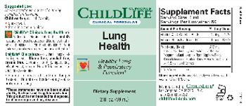 ChildLife Clinicals Clinical Formulas Lung Health - supplement