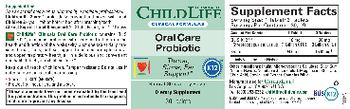 ChildLife Clinicals Clinical Formulas Oral Care Probiotic Natural Strawberry Flavor - supplement