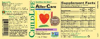ChildLife Essentials Aller-Care Natural Grape Flavor - supplement