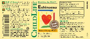 ChildLife Essentials Echinacea Natural Orange Flavor - these statements have not been evaluated by the food and drug administration this product is not int