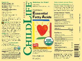 ChildLife Essentials Essential Fatty Acids Natural Orange Flavor - supplement