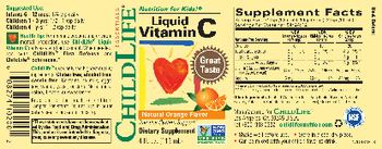 ChildLife Essentials Liquid Vitamin C Natural Orange Flavor - supplement