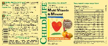 ChildLife Essentials Multi Vitamin & Mineral Natural Orange/Mango Flavor - supplement