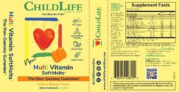 ChildLife Essentials Multi Vitamin SoftMelts Natural Organge Flavor - supplement