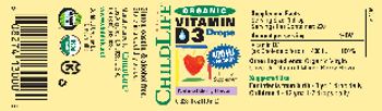 ChildLife Essentials Organic Vitamin D3 Drops 400 IU Natural Berry Flavor - supplement