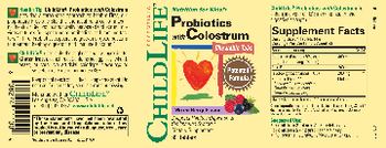 ChildLife Essentials Probiotics With Colostrum Mixed Berry Flavor - supplement