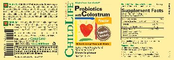 ChildLife Essentials Probiotics With Colostrum Natural Orange/Pineapple Flavor - supplement