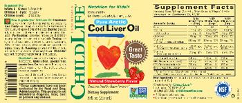 ChildLife Essentials Pure Arctic Cod Liver Oil Natural Strawberry Flavor - supplement