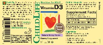 ChildLife Essentials Vitamin D3 Natural Berry Flavor - supplement