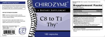 Chiro-Zyme C8 To T1 Thy - supplement