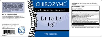 Chiro-Zyme L1 To L3 LgI - supplement