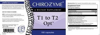 Chiro-Zyme T1 To T2 Opt - supplement