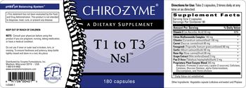 Chiro-Zyme T1 To T3 Nsl - supplement