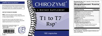Chiro-Zyme T1 To T7 Rsp - supplement