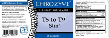 Chiro-Zyme T5 To T9 Stm - supplement