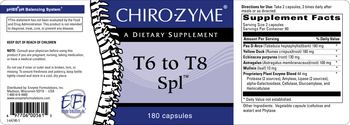 Chiro-Zyme T6 To T8 Spl - supplement