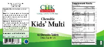 CHK Nutrition Chewable Kids' Multi - supplement